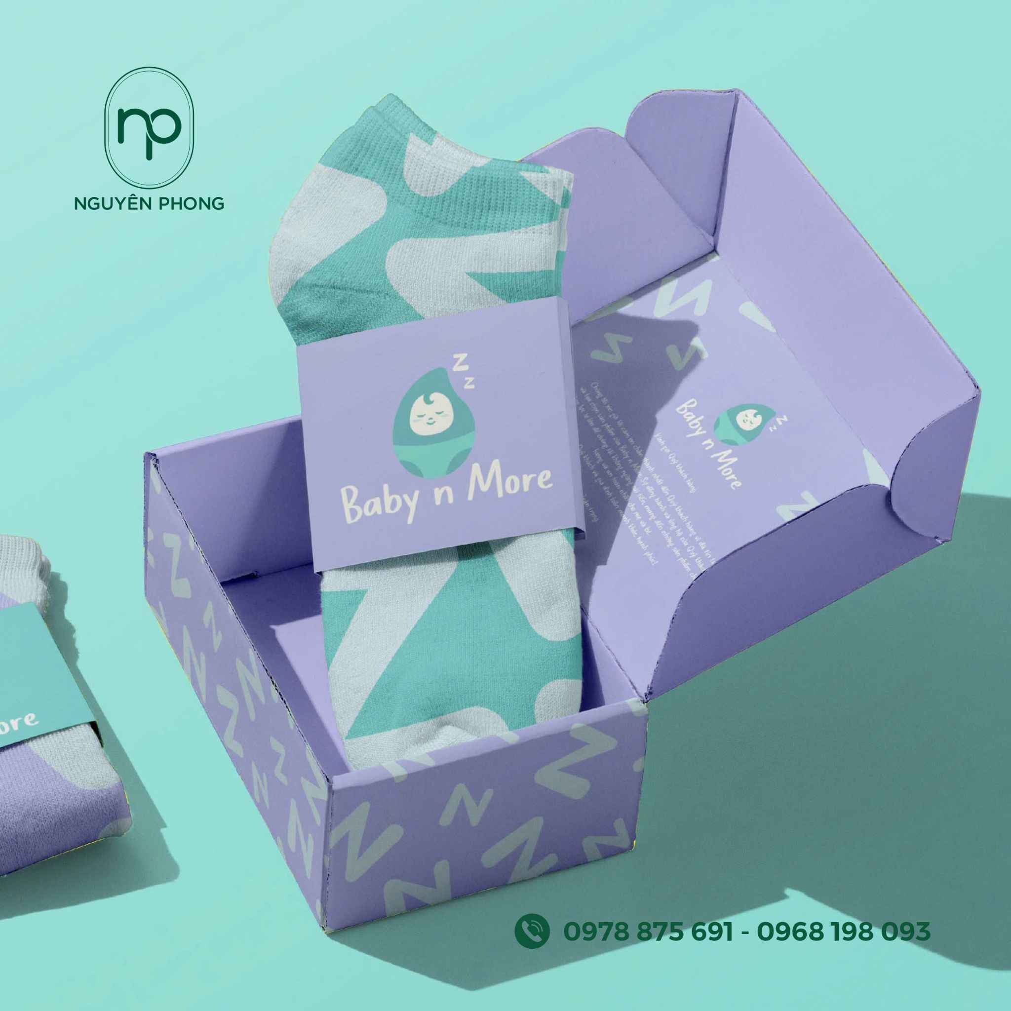Mẫu hộp giấy đựng tất